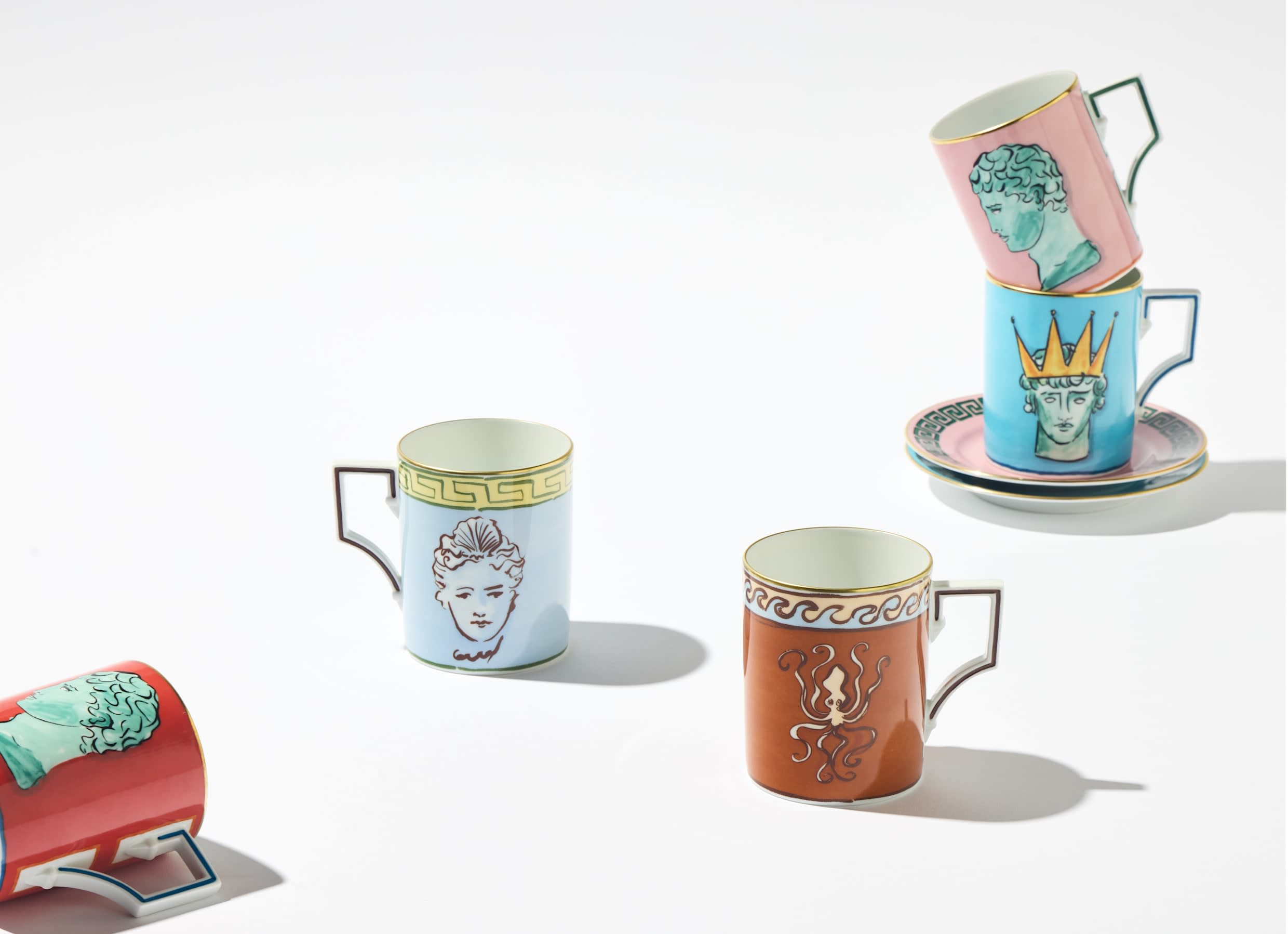 週末セール　GINORI1735 イルヴィアッジョディネットゥーノ コレクション イルヴィアッジョディネットゥーノ マグカップ ブルー | GINORI